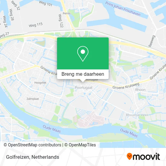 Golfreizen kaart