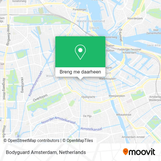 Bodyguard Amsterdam kaart