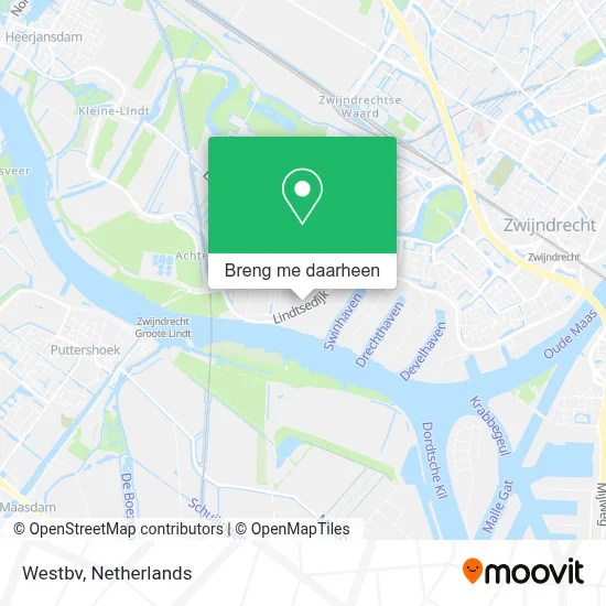 Westbv kaart