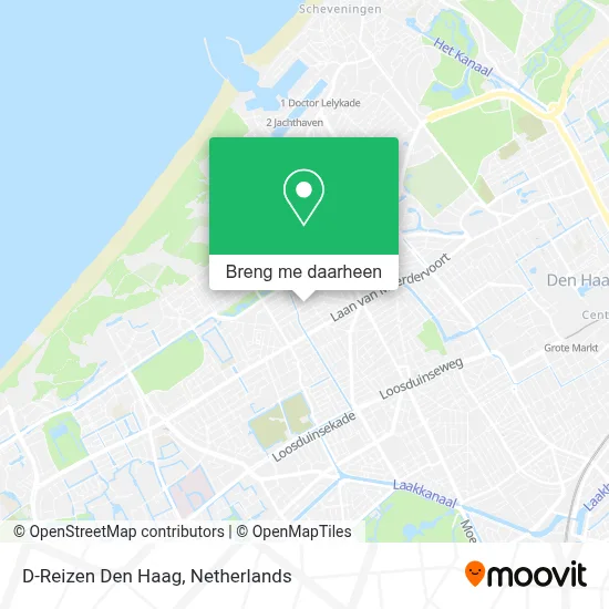 D-Reizen Den Haag kaart