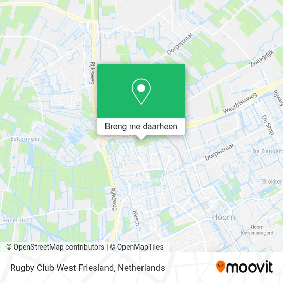 Rugby Club West-Friesland kaart