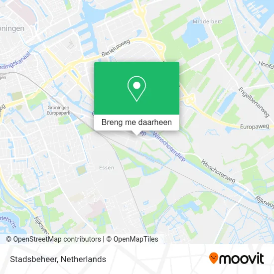 Stadsbeheer kaart