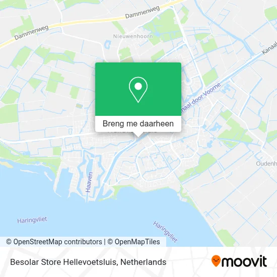 Besolar Store Hellevoetsluis kaart