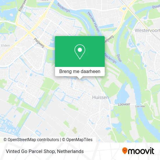 Vinted Go Parcel Shop kaart