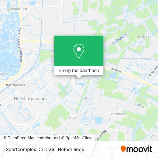 Sportcomplex De Draai kaart