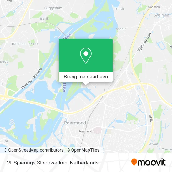M. Spierings Sloopwerken kaart