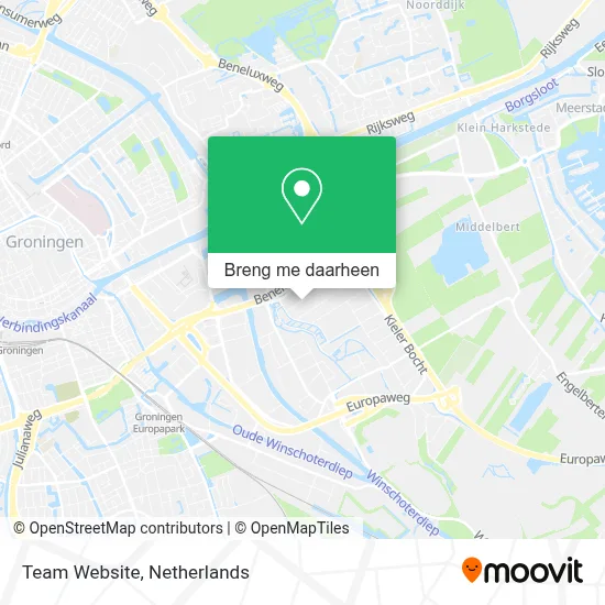 Team Website kaart