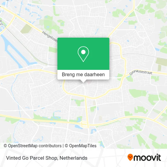 Vinted Go Parcel Shop kaart