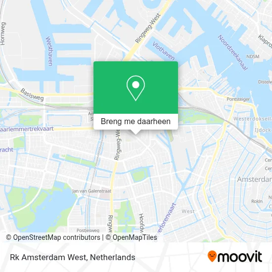 Rk Amsterdam West kaart