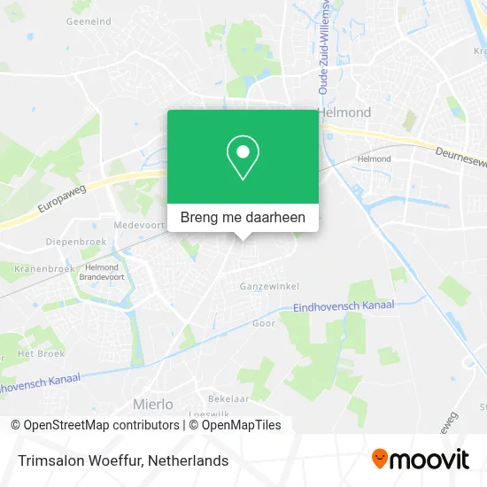 Trimsalon Woeffur kaart