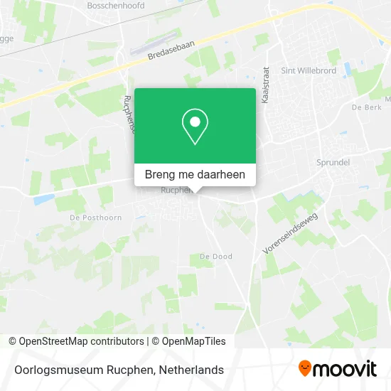 Oorlogsmuseum Rucphen kaart