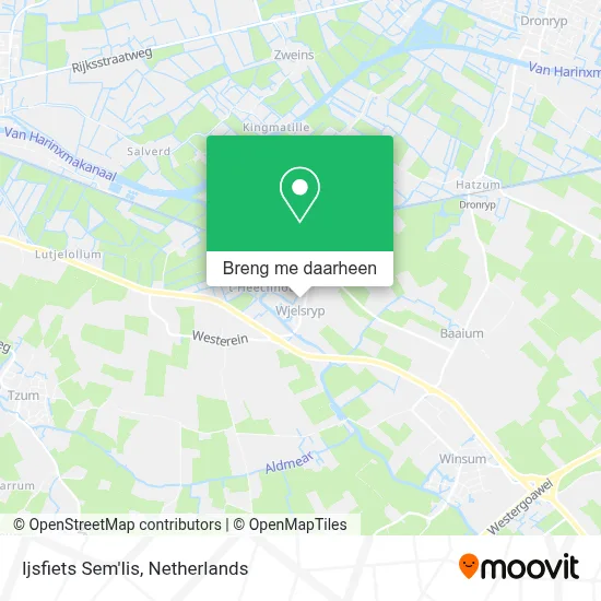 Ijsfiets Sem'Iis kaart