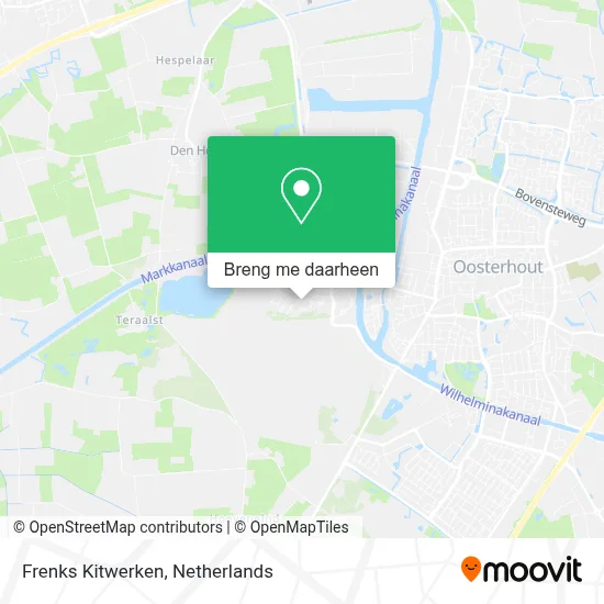 Frenks Kitwerken kaart