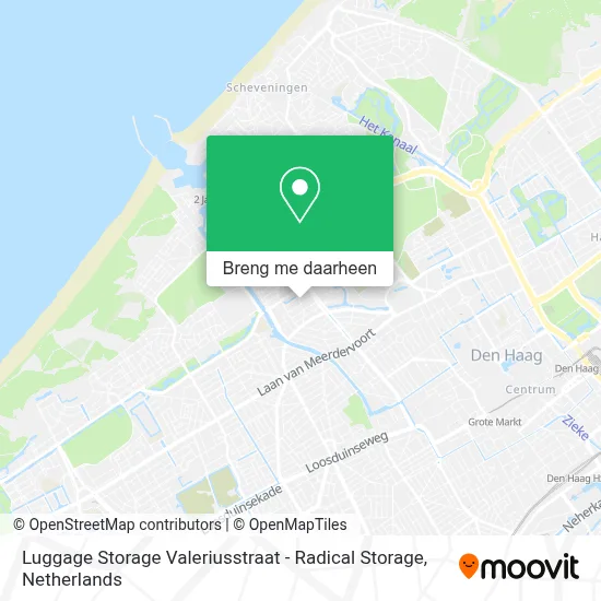 Luggage Storage Valeriusstraat - Radical Storage kaart