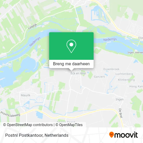 Postnl Postkantoor kaart