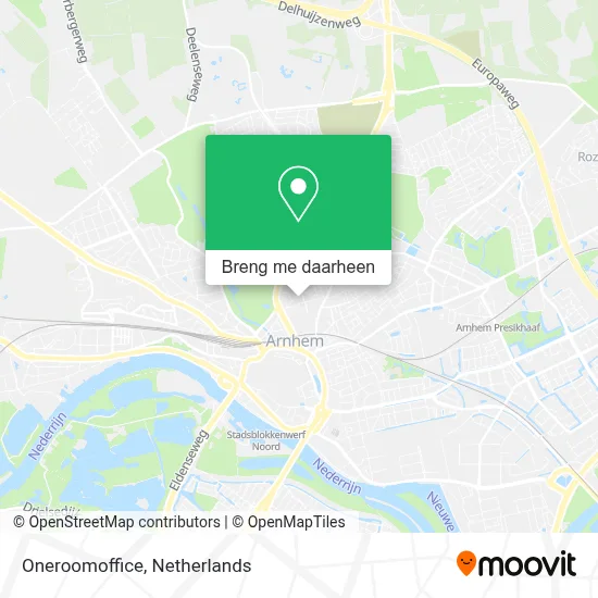 Oneroomoffice kaart