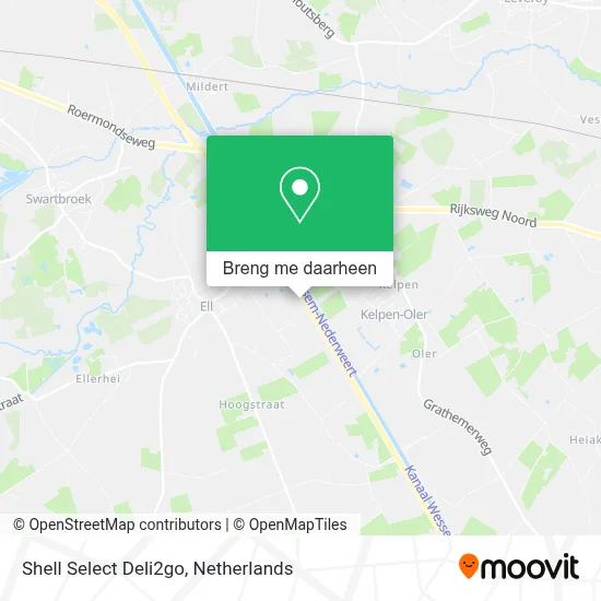 Shell Select Deli2go kaart