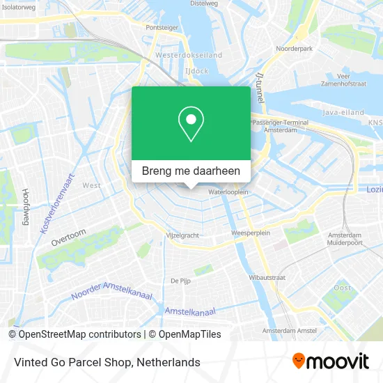 Vinted Go Parcel Shop kaart