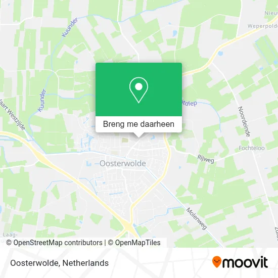 Oosterwolde kaart