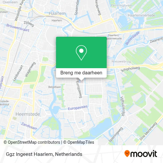 Ggz Ingeest Haarlem kaart