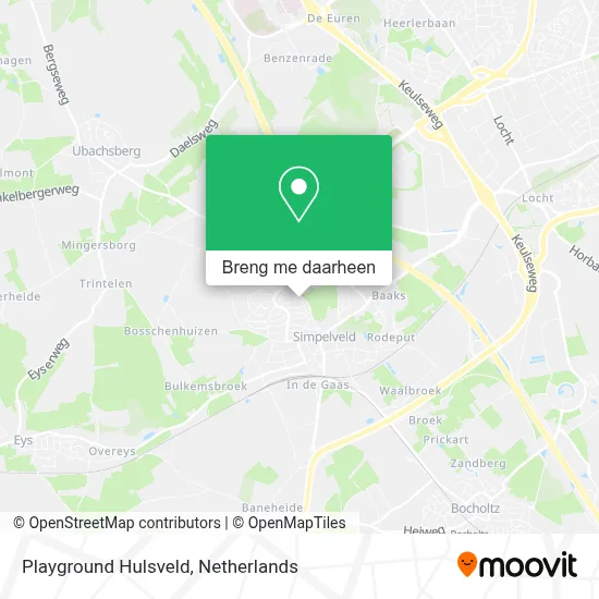 Playground Hulsveld kaart