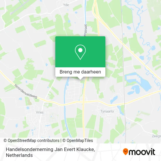 Handelsonderneming Jan Evert Klaucke kaart