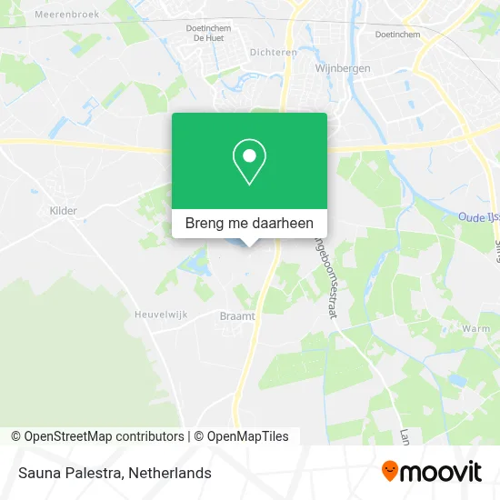 Sauna Palestra kaart