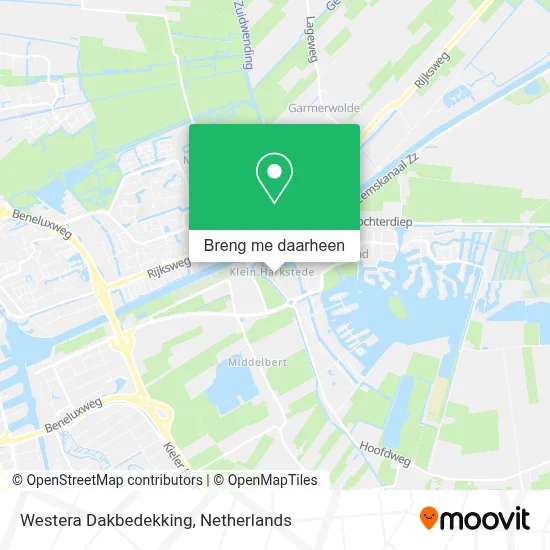 Westera Dakbedekking kaart