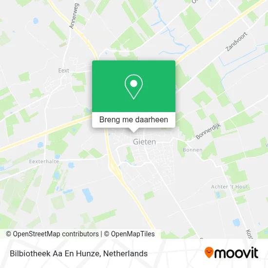 Bilbiotheek Aa En Hunze kaart