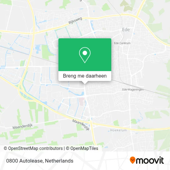 0800 Autolease kaart