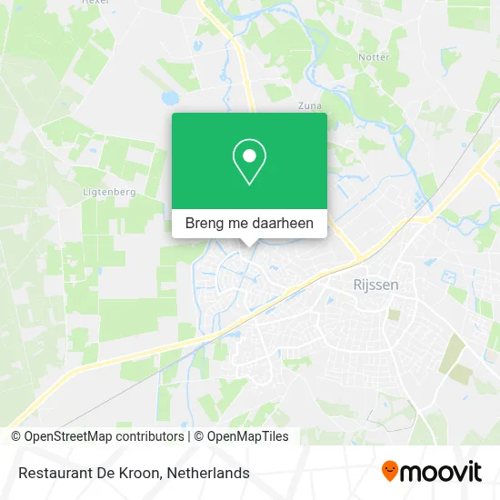 Restaurant De Kroon kaart