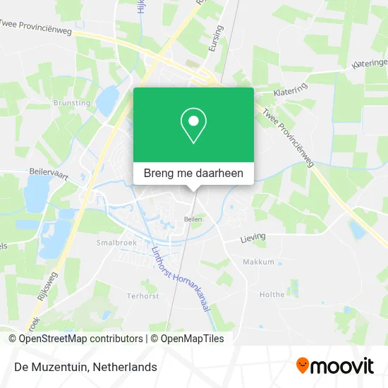 De Muzentuin kaart