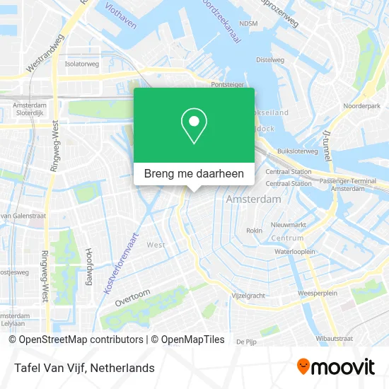 Tafel Van Vijf kaart