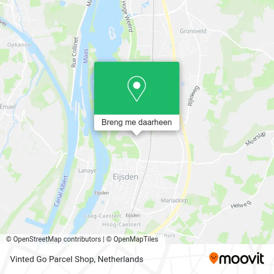 Vinted Go Parcel Shop kaart