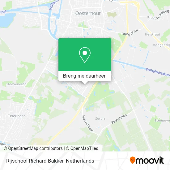 Rijschool Richard Bakker kaart