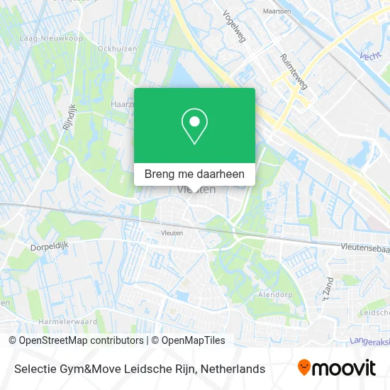 Selectie Gym&Move Leidsche Rijn kaart