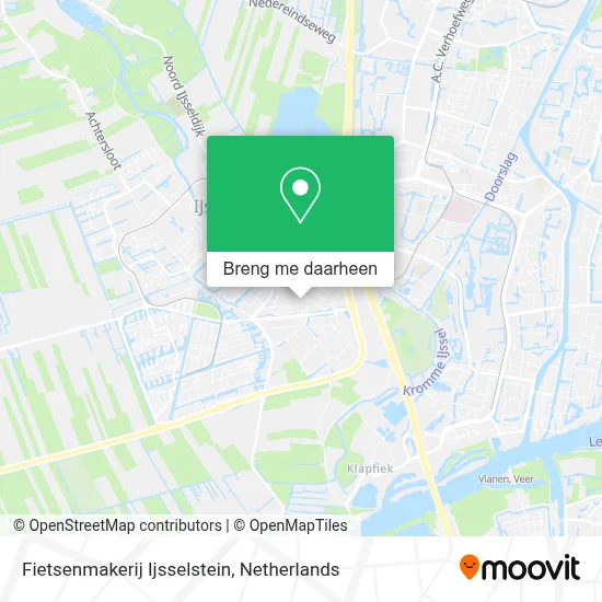 Fietsenmakerij Ijsselstein kaart