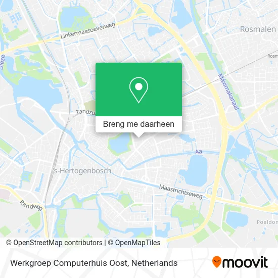 Werkgroep Computerhuis Oost kaart