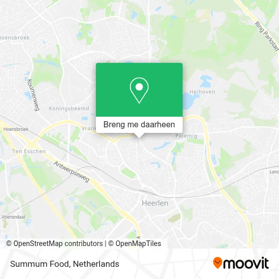 Summum Food kaart