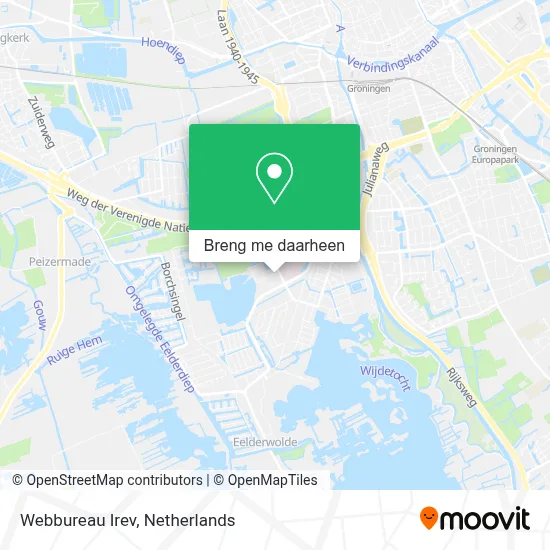 Webbureau Irev kaart