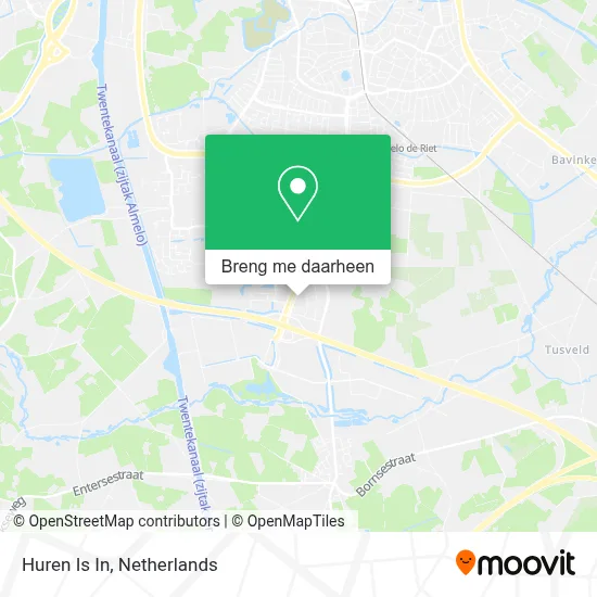 Huren Is In kaart