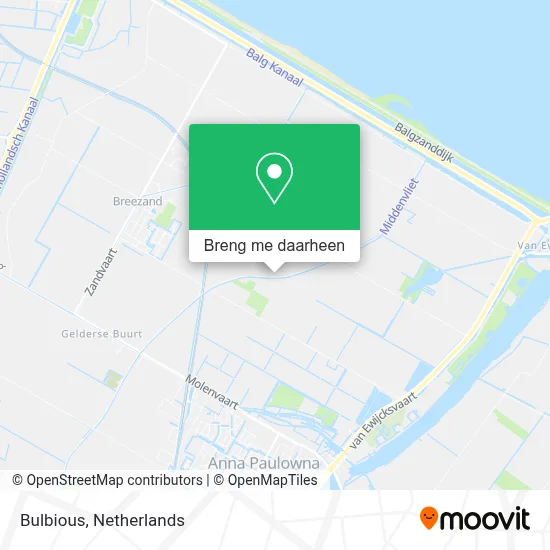 Bulbious kaart