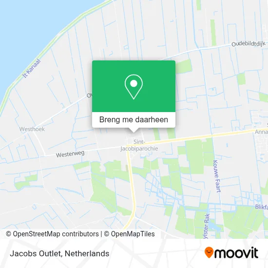 Jacobs Outlet kaart