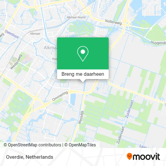 Overdie kaart