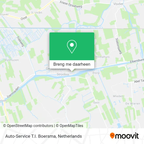 Auto-Service T.I. Boersma kaart