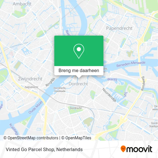 Vinted Go Parcel Shop kaart