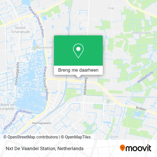 Nxt De Vaandel Station kaart