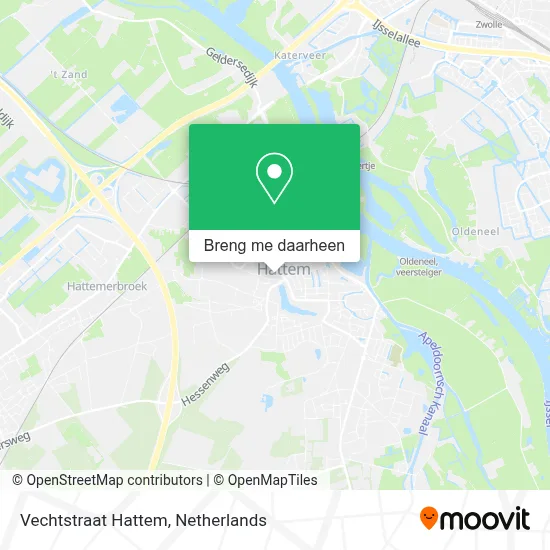 Vechtstraat Hattem kaart