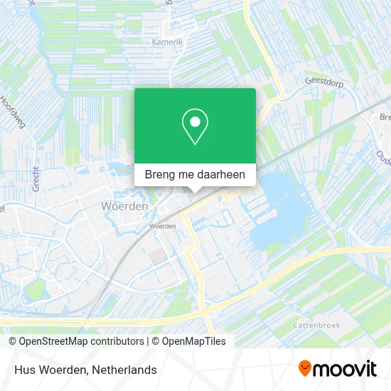 Hus Woerden kaart