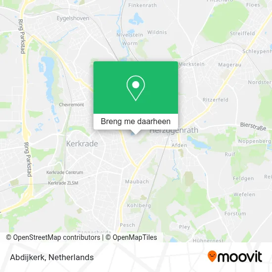 Abdijkerk kaart